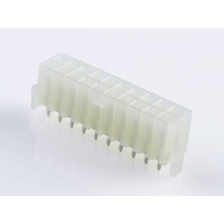 Molex MiniFit Jr Hdr Vt DR W/Pgs Tin V-2 20Ckt 39-29-9203